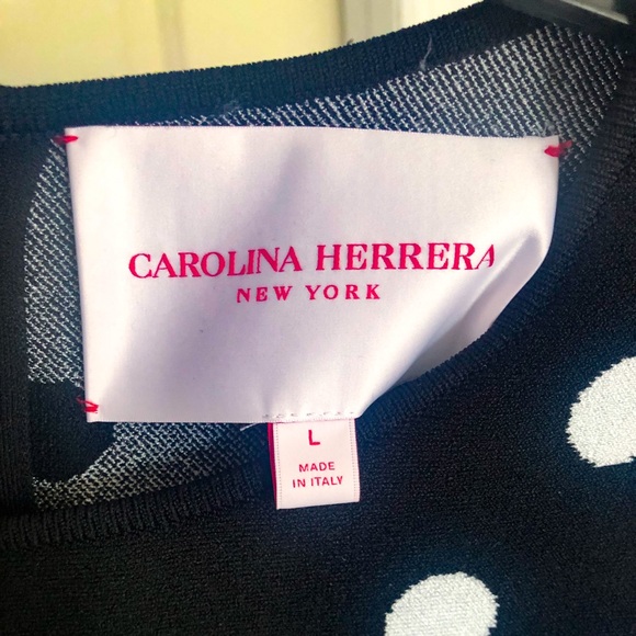 Carolina Herrera Polka Dot Fit-&-Flare Dress - Picture 14 of 16